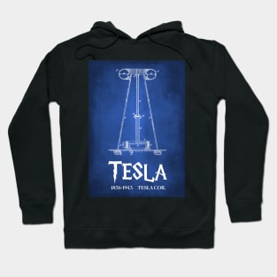 Tesla Coil by Nikola Tesla Hoodie